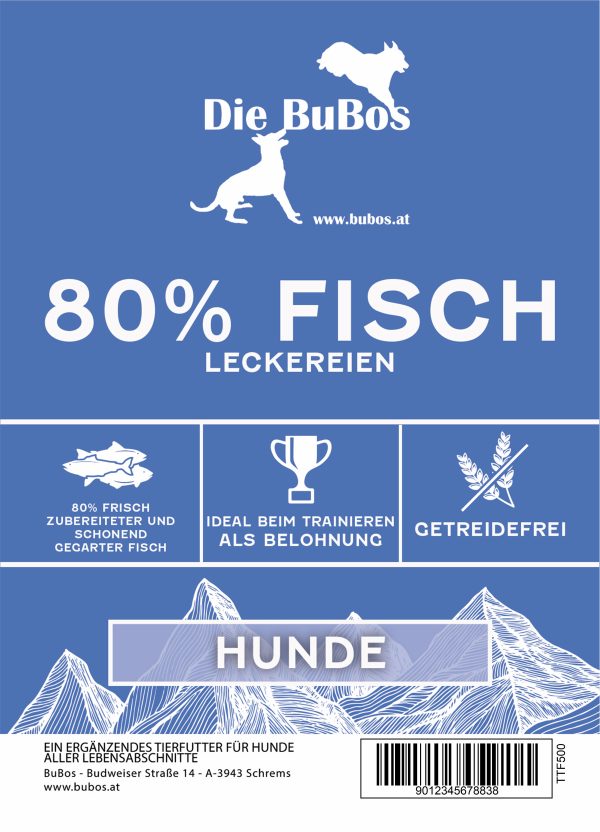 80/20 Leckerei - Getreidefrei 80% Fisch Leckereien