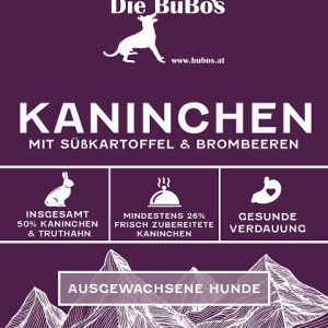 Kaninchen mit Süßkartoffeln & Brombeeren