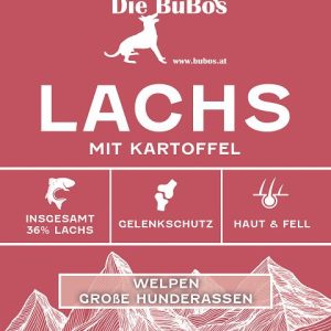 Lachs mit Kartoffel - große Hunderassen