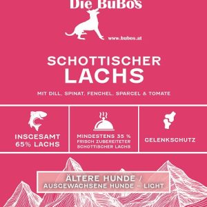 Schottischer Lachs mit Dill, Spinat, Fenchel, Spargel & Tomate - ältere Hunde