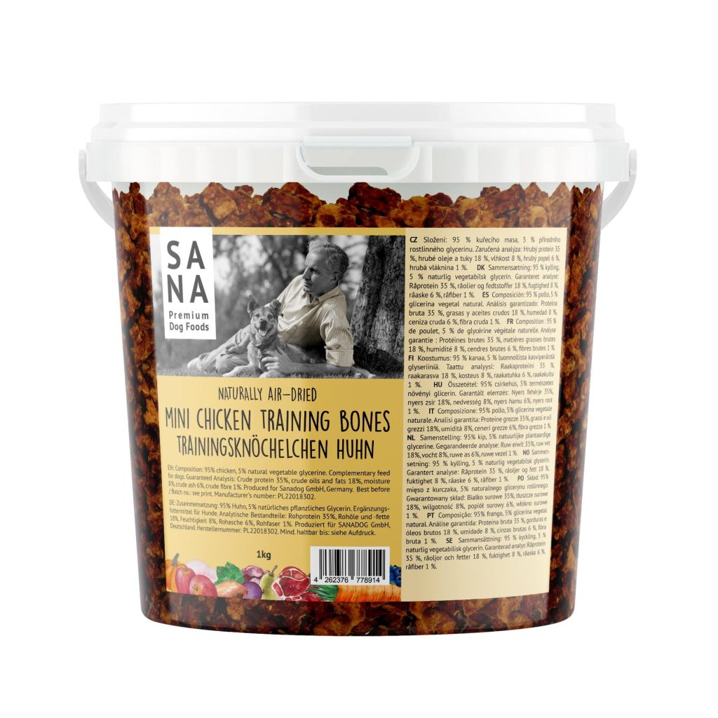 Trainingsknöchelchen Huhn (1kg-Eimer)